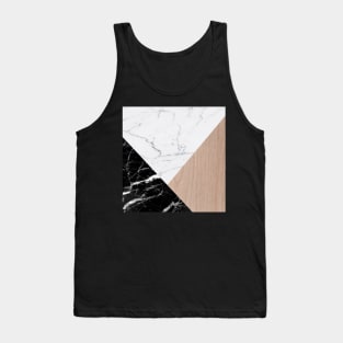 Double marble and wood Tank Top